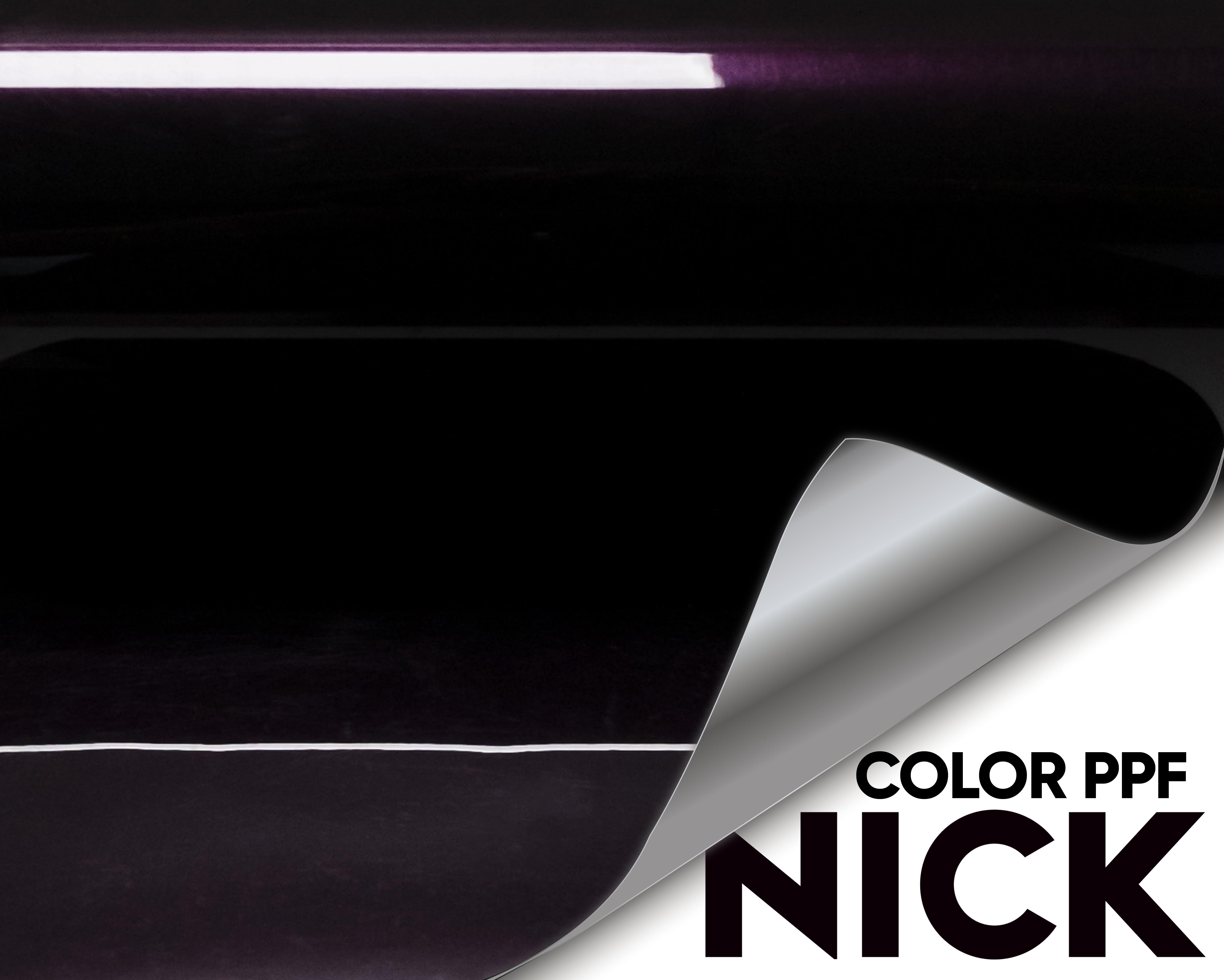 NICK TPU Car Wrap Black Chameleon Purple
