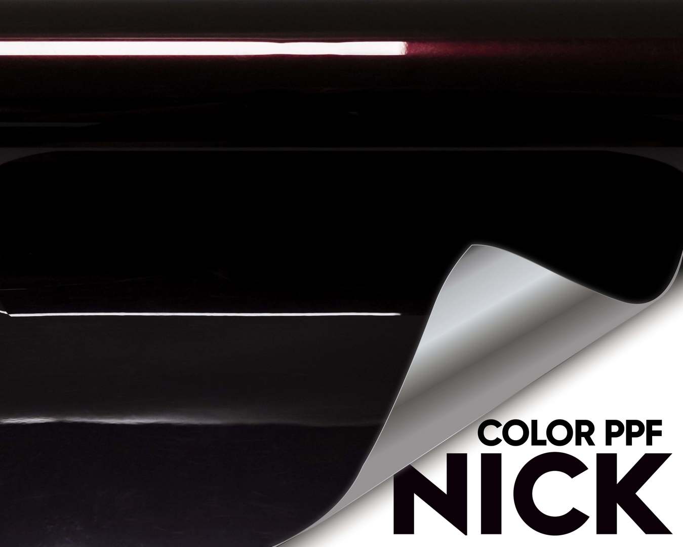 NICK TPU Car Wrap Metal Black Rose