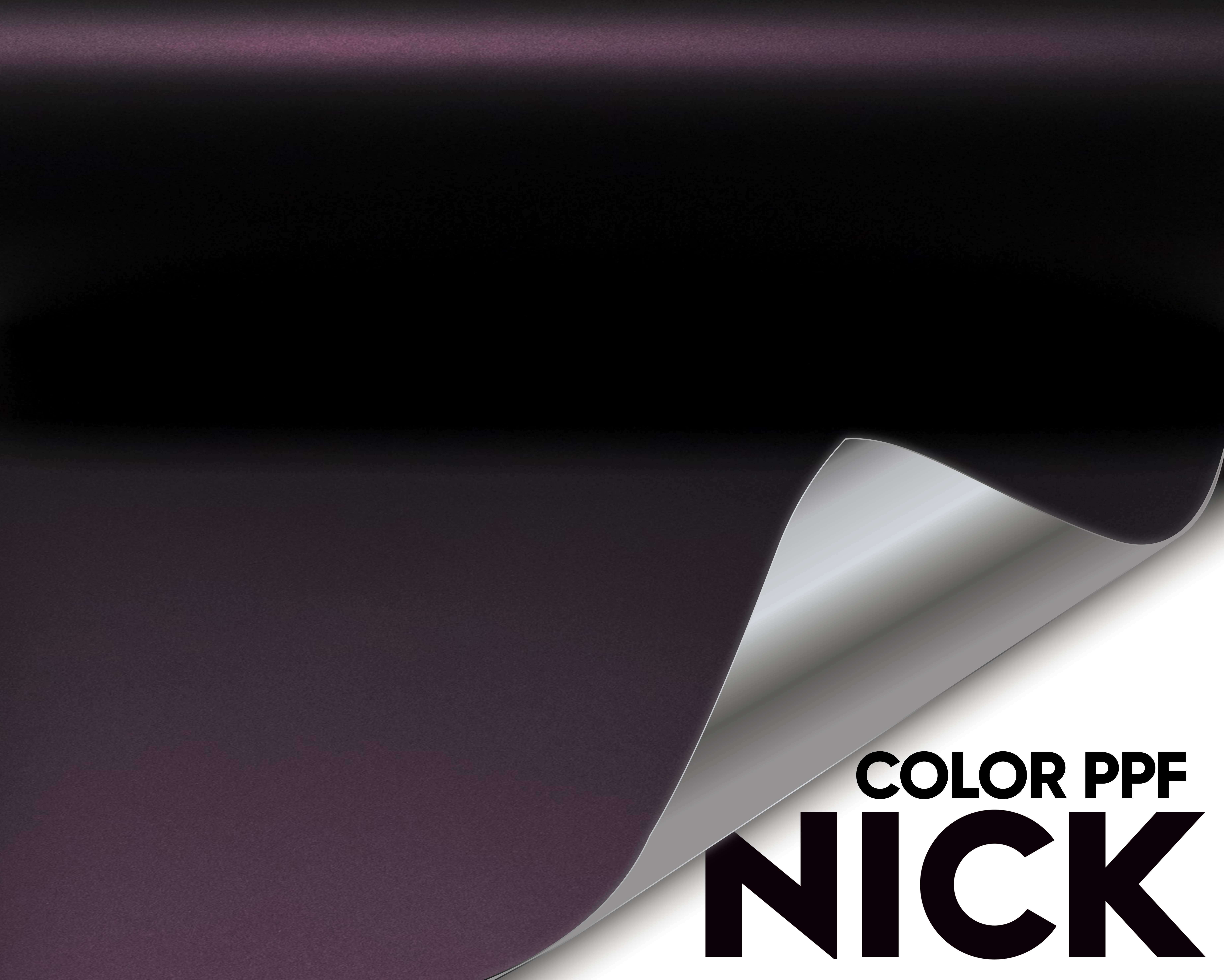 NICK TPU Car Wrap Satin Black Illusion Purple
