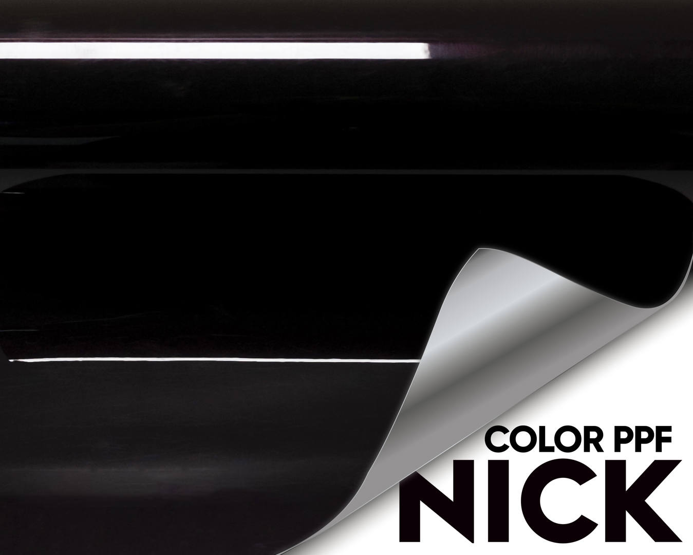 NICK TPU Car Wrap Starry Black Charmed Red