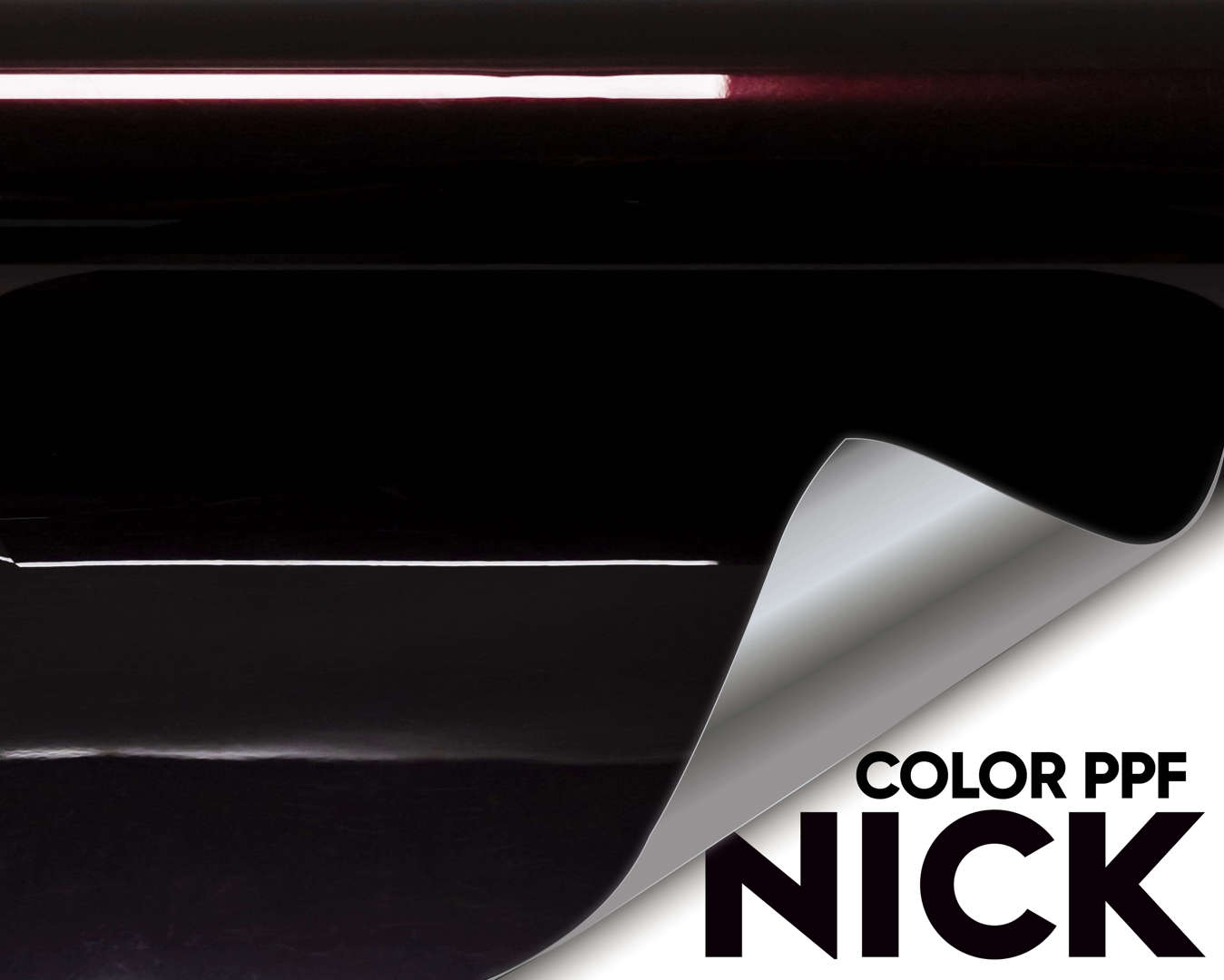 NICK TPU Car Wrap Metal Black Rose