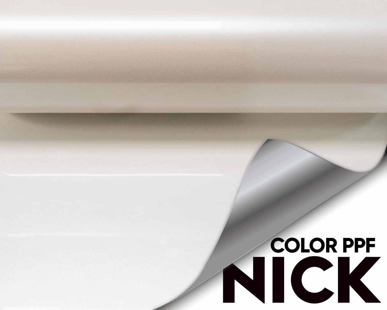 NICK TPU Car Wrap Bright Moon White