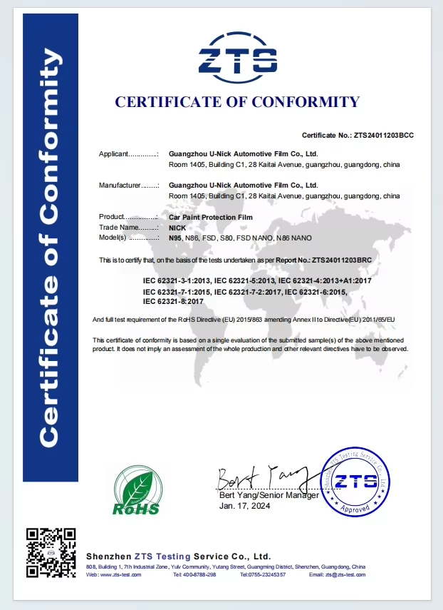 Certification