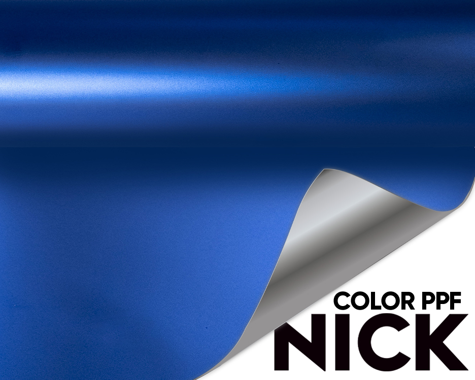 NICK TPU Car Wrap Satin Liquid Metallic Blue