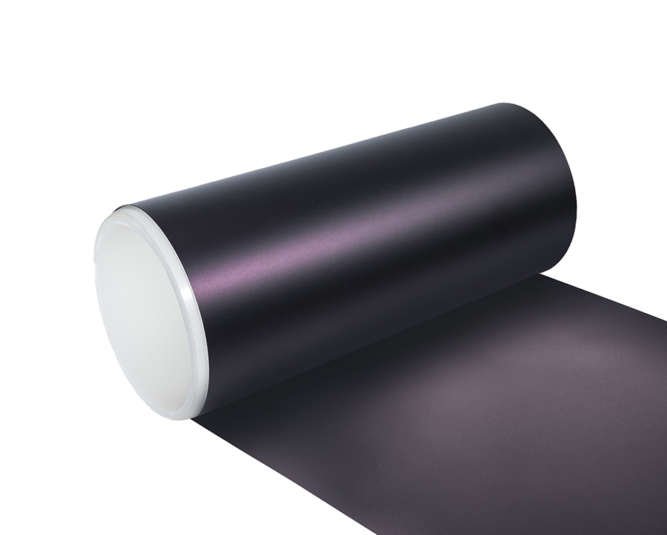 NICK TPU Car Wrap Satin Black Illusion Purple