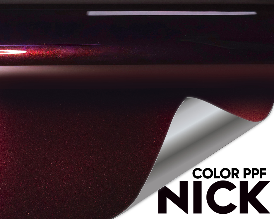 NICK TPU Car Wrap Black Illusion Red